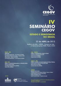 CEGOV - 2013 - IV Seminario Cartaz